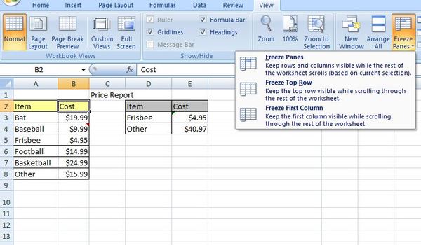 The Basics of Freezing Rows and Columns in Excel Excelchat